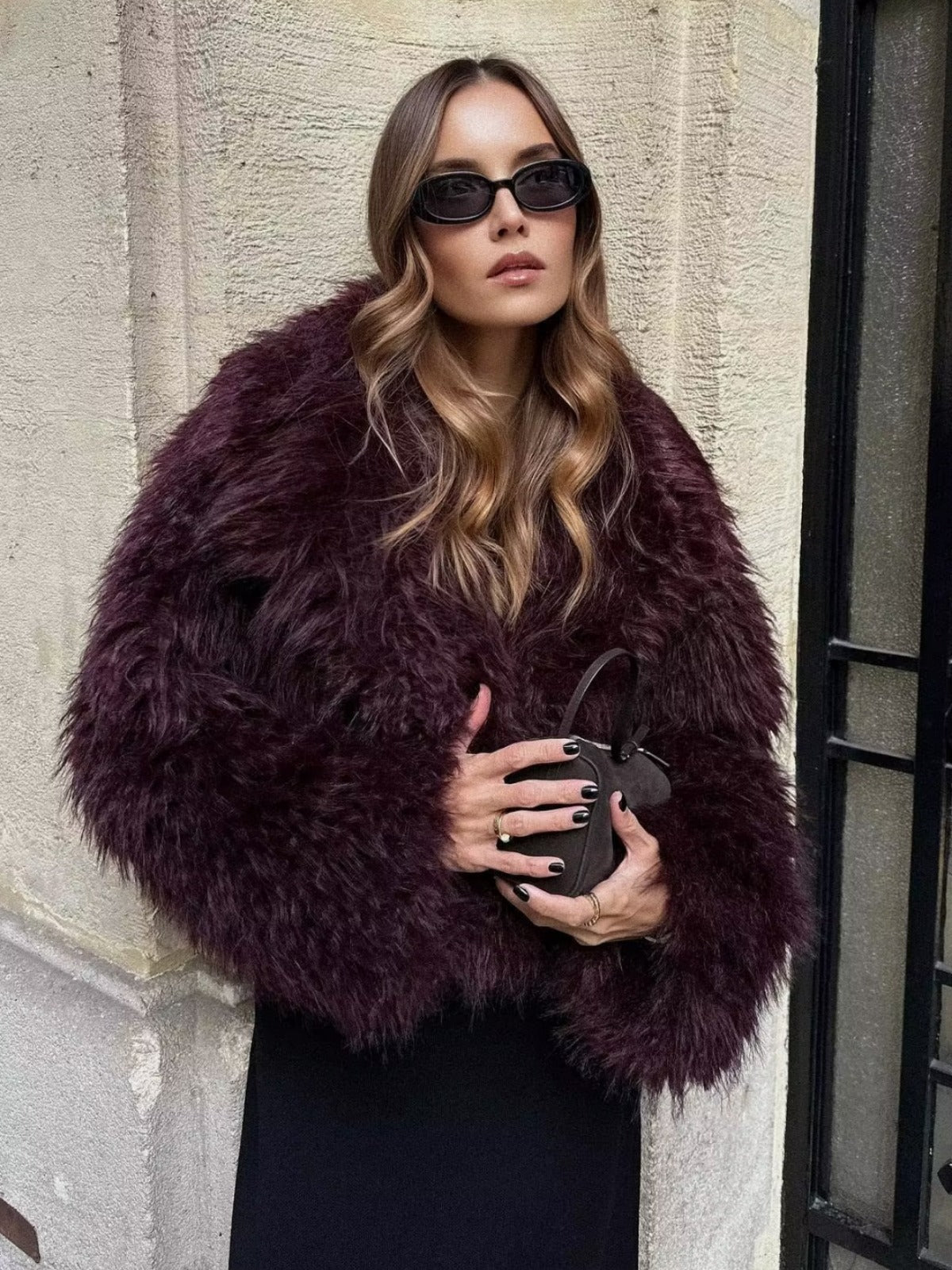 Chic Oversized Faux Fur Jacket