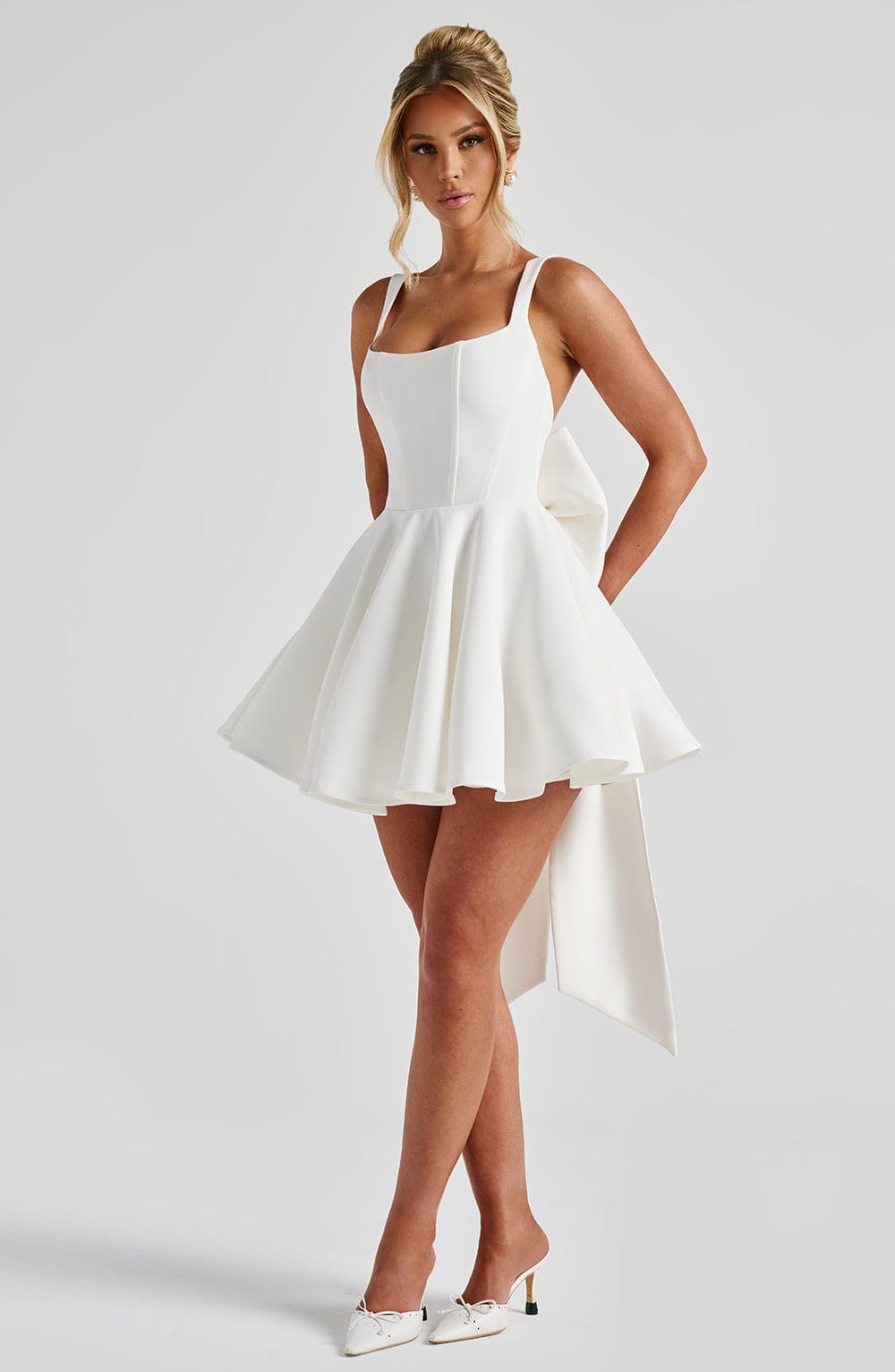 Rue Mini Dress - Ivory